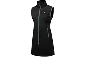 Little Donkey Andy Women's Lightweight Softshell Vest, Windproof Sleeveless Jacket for Running Hiking Travel
