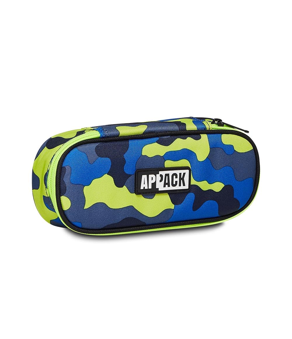 Appack Round Plus Bag, Blue, Inner Compartment Pen Holder, School & Leisure, Blue, Dimensione: 23x10x5,5 cm, School