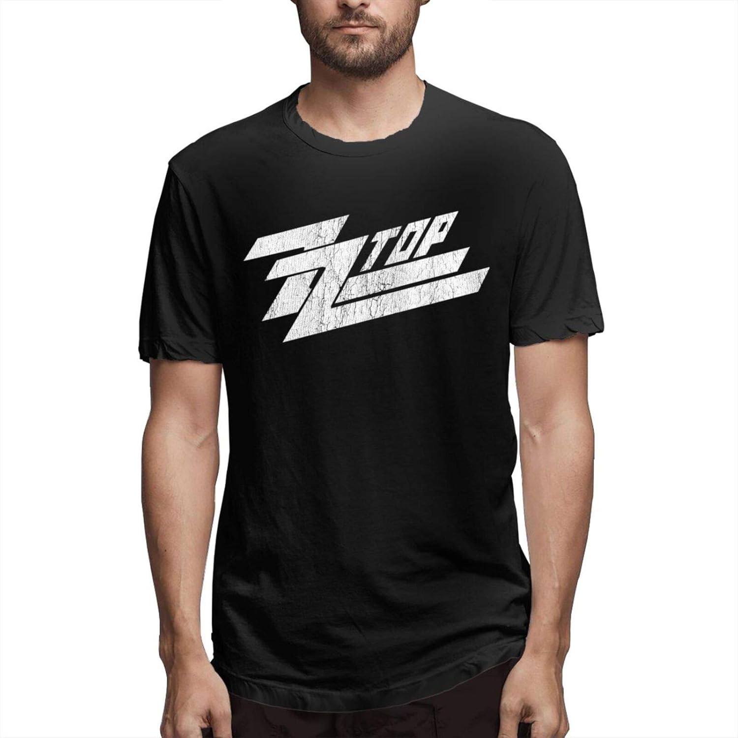 Zz Top Logo Mens Short Sleeve TShirt Cotton TShirt Men's Fashion Round Neck T