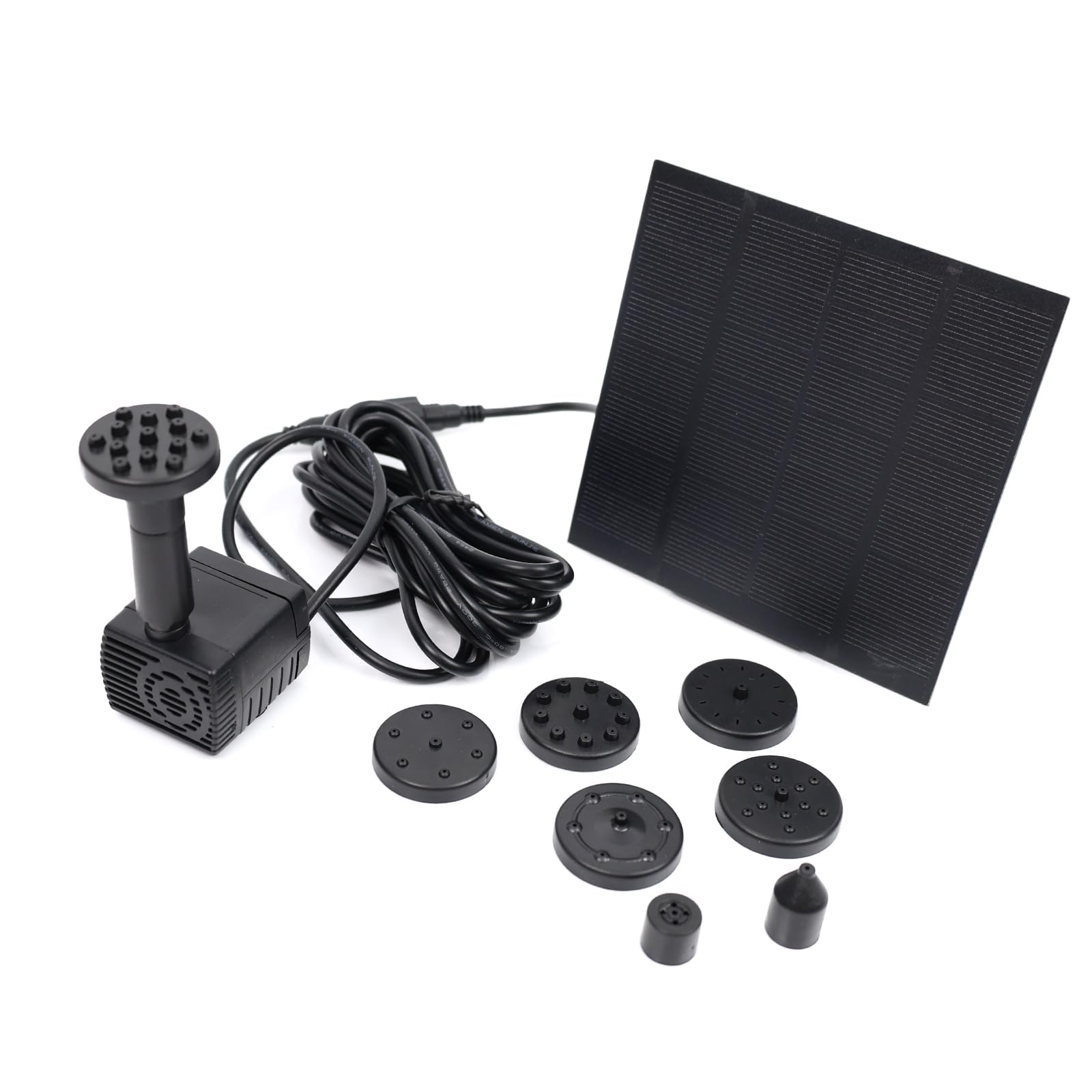 Solar Fountain Pump, MASO Solar Panel Pond Pump Water Feature Pump 7V 1.2W 200L/H