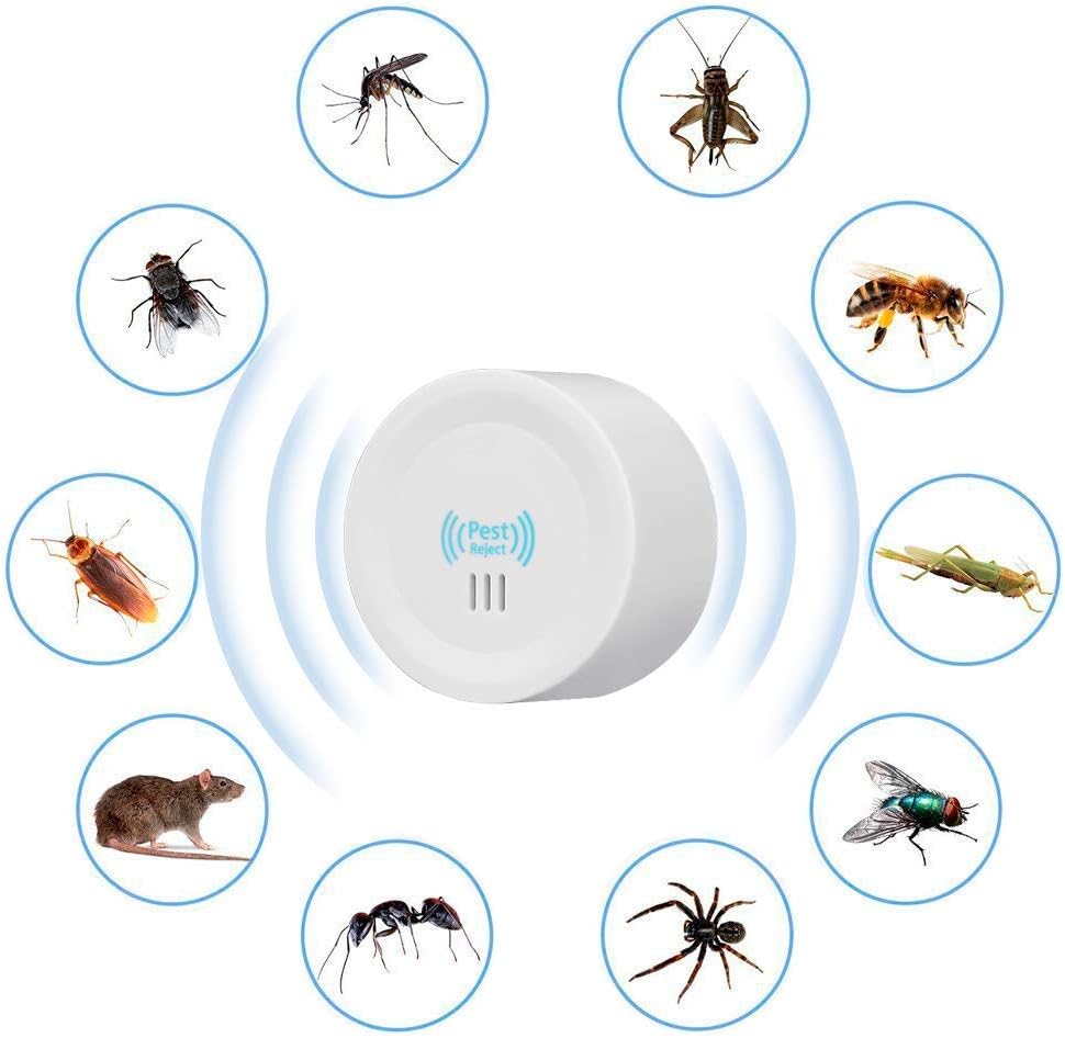 ShopCentre Ultrasonic Round Shape Pest Repeller for Rats, Bugs and Pests