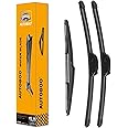 AUTOBOO 26"+16" Windshield Wipers with 12" Rear Wiper Blade Replacement for Hyundai Tucson 2010-2015 -Original Factory Quality (Pack of 3)