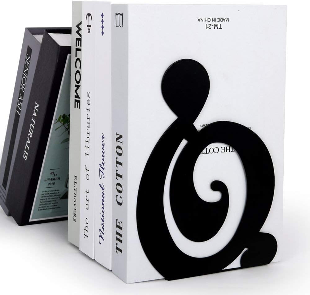 Book Ends - Decorative Metal Book Ends Heavy Duty bookends