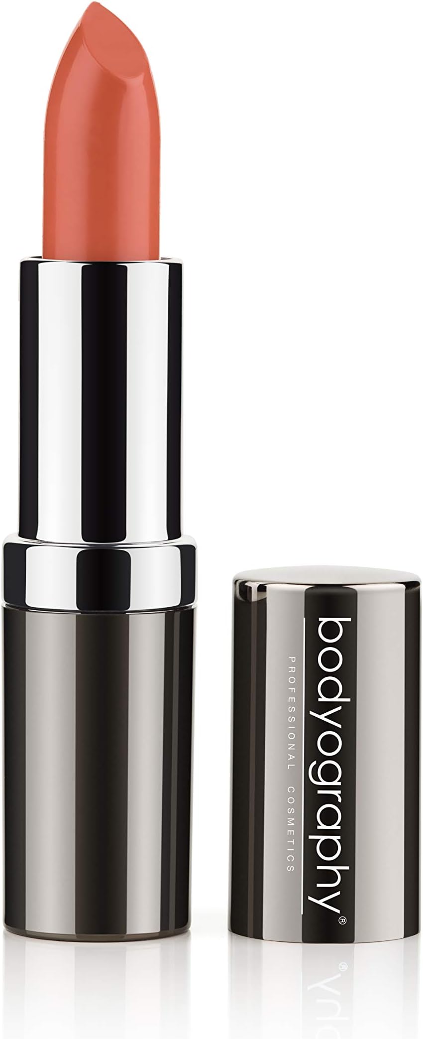Bodyography Moisturizing Lipstick Long-Wearing and Hydrating With Aloe Vera Extract (Smooch, Warm Nude Peach Cream)