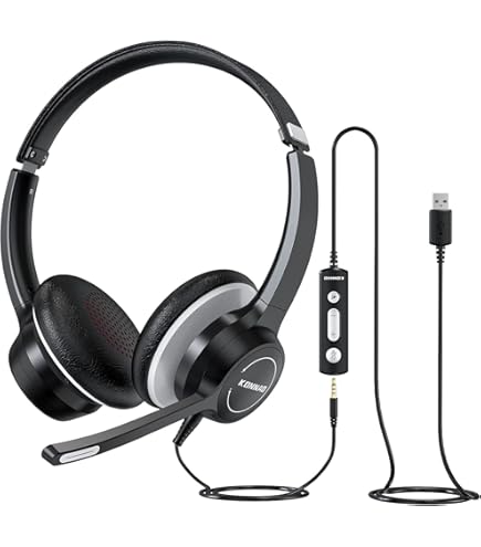 Cancelling Laptop Headset Usb Wired Headphones Noise Cancelling