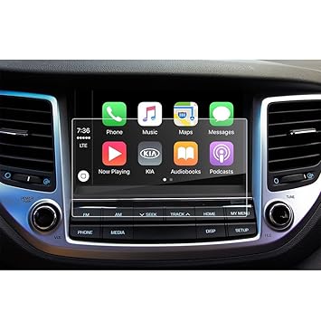 LFOTPP Hyundai Tucson II 8 Zoll Navigation Schutzfolie - 9H Kratzfest Anti-Fingerprint Panzerglas Displayschutzfolie GPS Navi
