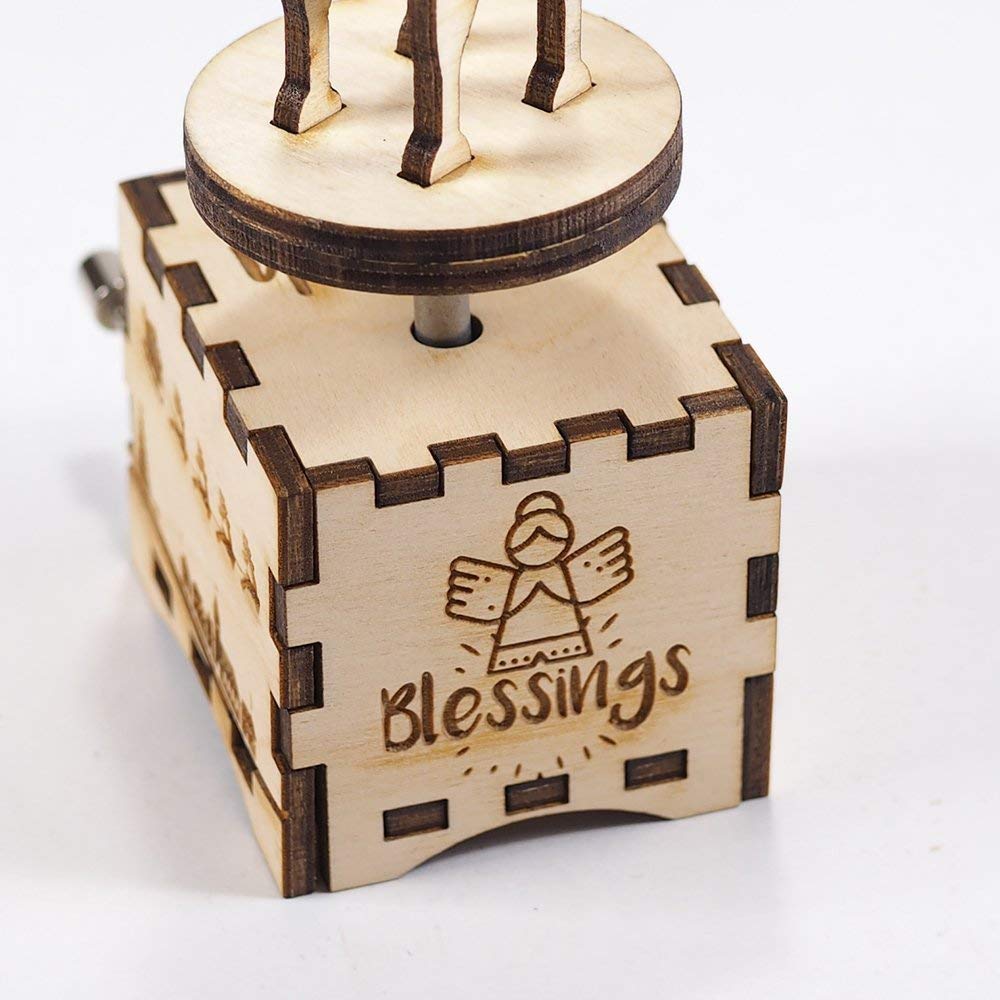 Rudolph Music Box Laser cut, laser engraved wood music box. Perfect Christmas gift