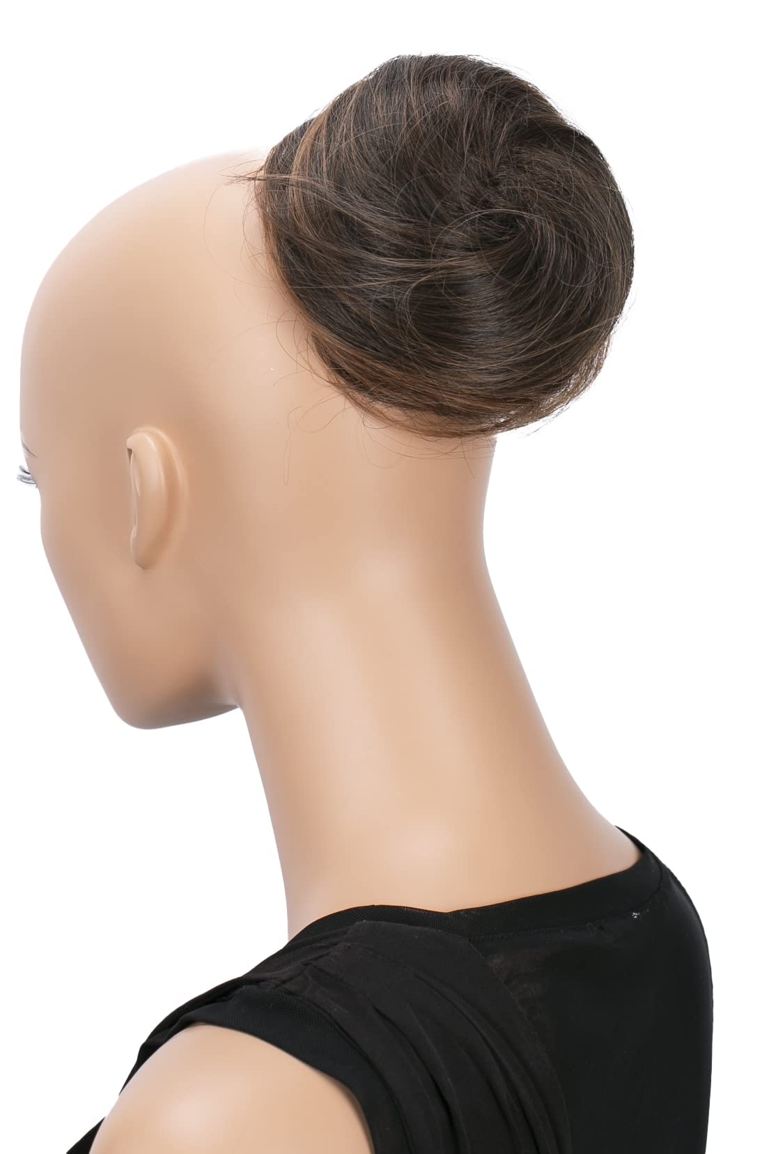 CAISHA Bun Hairpiece Ponytail Hepburn-Bun Scrunchie Updo Brown Mix DC4