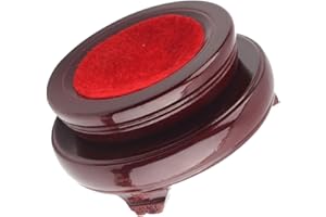 SUPVOX Crystal Ball Ornaments Wooden Display Stand Sphere Rotating Base Household Adornment