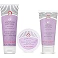 First Aid Beauty - Smooth Operators Trio: KP Bump Eraser Body Scrub, 8 oz, Smoothing Lotion, 6oz, and Ingrown Hair Pads, 28 Pads, Deep Moisture Exfoliating Skin Treatment Set with BHA & AHA, 3ct