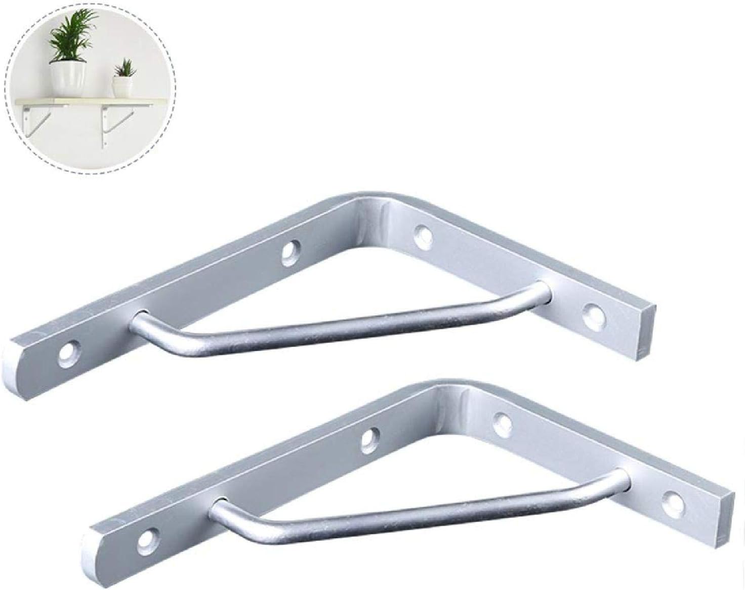 Zairmb Heavy Duty Wall Hanging 2 pieces Shelf Brackets Partition