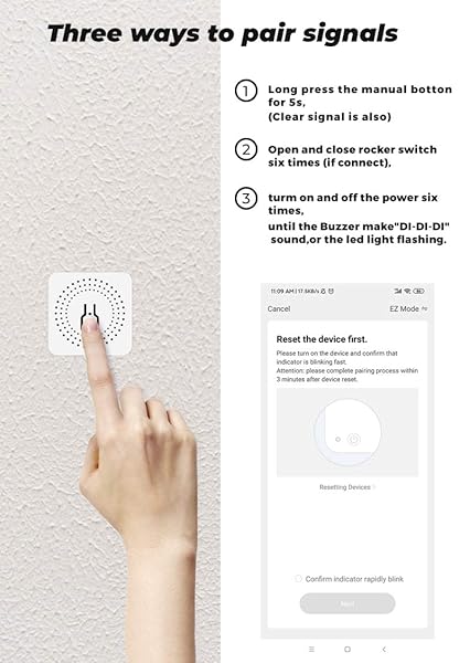 ZADAI Mini WiFi Smart Timer Smart Home AutomationWireless Remote Control Switch Work with TuyaAlexa and Google Home