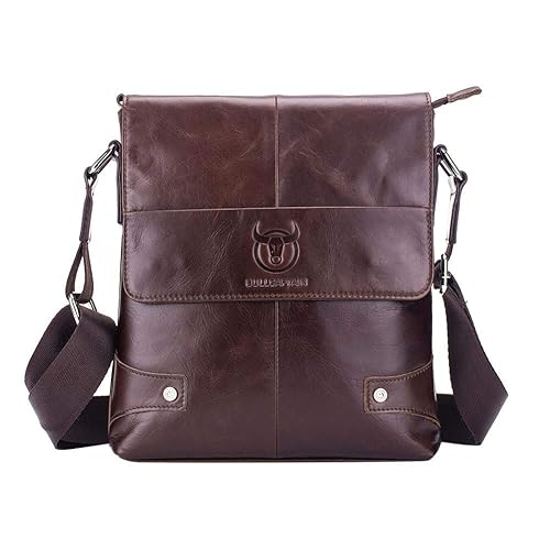 BEBIG New Design Fashion Bags, Business Men Leather Satchel Shoulder Bags Solid Crossbody Messenger Bag