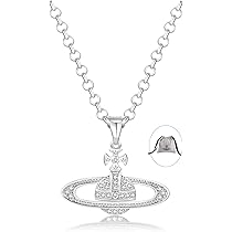 ネックレス・ペンダント SSIL EVERYDAY PLANET PENDANT NECKLACE Amazon.com: GABWE Saturn Necklace Planet Necklace Crystal