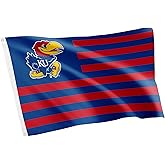 Desert Cactus The University of Kansas TUK Flag - 3 x 5 Feet Jayhawks Banner, Indoor/Outdoor Durable Fabric, 100% Polyester Design (Style Nation)
