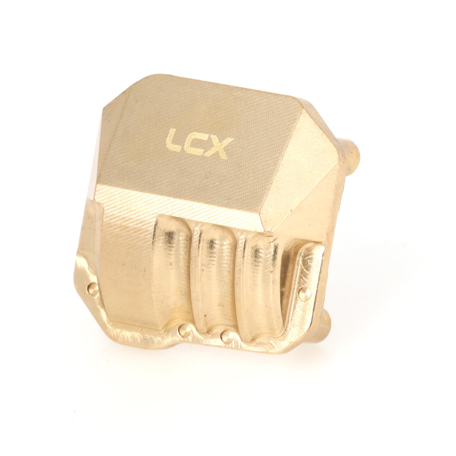LCX Racing 1/10th RC Crawler Car CNC Machined Front Rear Axle Brass Pumpkin Diff Cover Weight 30g/pcs for RC Car Axial SCX10 II 90046, Upgrades Patrs Accessories