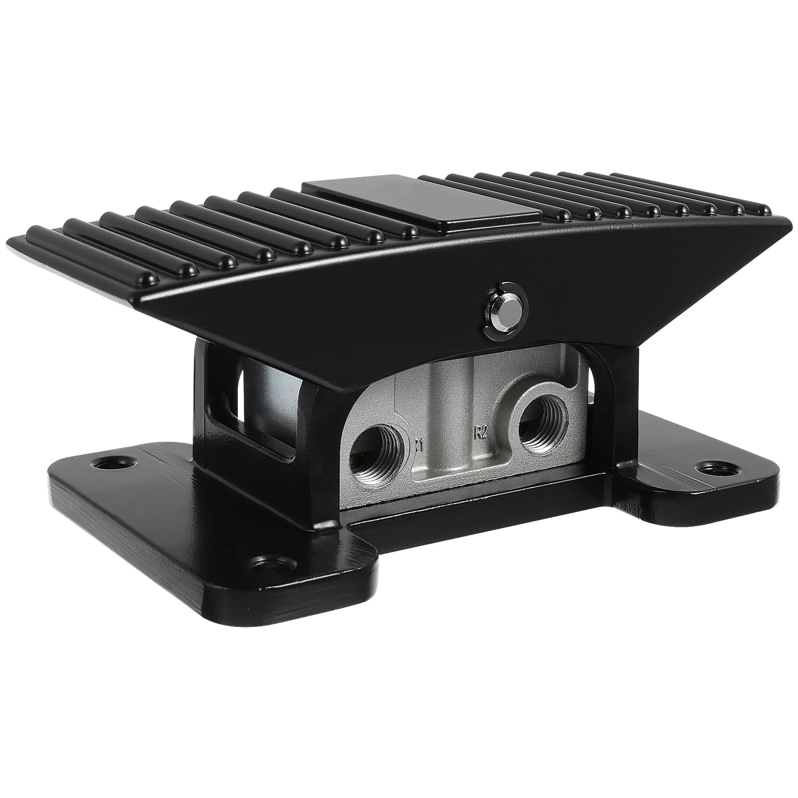 Photo 1 of TEHAUX 5 Way 3 Position Center Closed Pneumatic Foot Operated Pedal Valve 1/4" NPT Raise Lower Hold at Any Height Rocker Nonslip Black Zinc Alloy