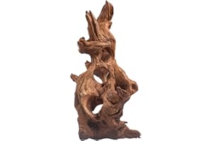 emours Porous Natural Driftwood for Aquarium, Aquascaping Driftwood with Holes, Hand-Selected Tunnels & Hideouts, Aquascaping Hardscape, Terrarium Reptile Décor, No Paint or Resin (12-16" (30-40 cm))