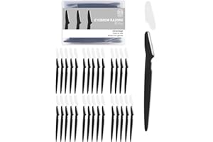 MoHern Dermaplaning Tool for Face, 30 Pcs Dermaplane Razor for Face, Multipurpose Face Razors for Women and Men, Black