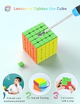 ROXENDA 5x5 Speed Cube Stickerless Frosted Fast Turn 3D Puzzle Toy view 7