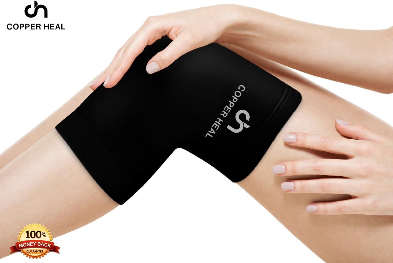 COPPER HEAL Knee Support for Women & Men, Highest Copper Infused Content Knee Braces for men - Image 3