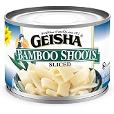 GEISHA Bamboo Shoots Sliced 8OZ. (Pack of 12), Bamboo Shoots | Kosher Certified － No Salt &amp; Sugar added － Gluten Free－Less than 100 Calories per Container