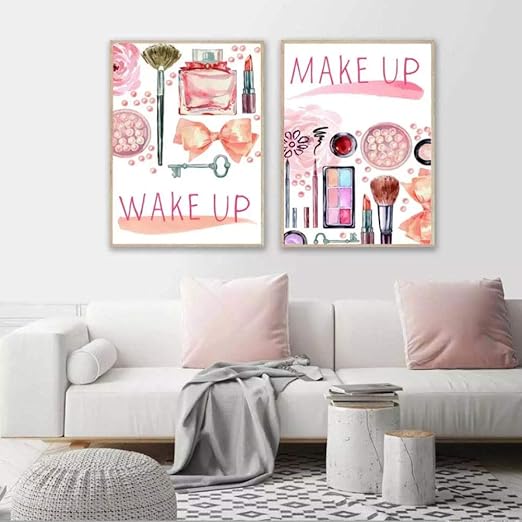 Huizheng Maquillaje Moda Arte De La Pared Lienzo Pintura