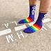 Gumball Poodle GAY RAINBOW SOCKS Rainbow Striped Socks - Gay Pride Socks - Rainbow Socks - Purple