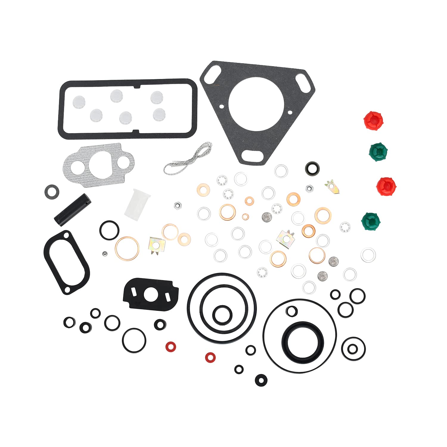 Photo 1 of Chuuparts 7135-110 DPA CAV Injector Pump Repair Kit Gasket Seal 7135-110R CAV7135-110r 7135 110 7135 110R Compatible with Ford Massey Ferguson Long Tractors Compatible With John Deere for Delphi Pump