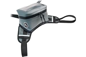 Giant Loop Gray Buckin' Roll Tank Bag, Minimalist Waterproof Motorcycle Tank Bag, 1.5-Liters Capacity, Fits Any Dirt Bike, Adventure, Dual Sport & More