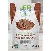 JEB FOODS African Bitter Kola Nuts, Bitter Kola Retro Garcinia, Petit Cola Nut, Obi Abata Cola Nut (8oz)