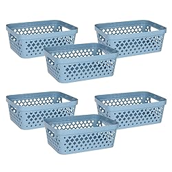Glad Plastic Storage Basket Set, Value Pack of 6