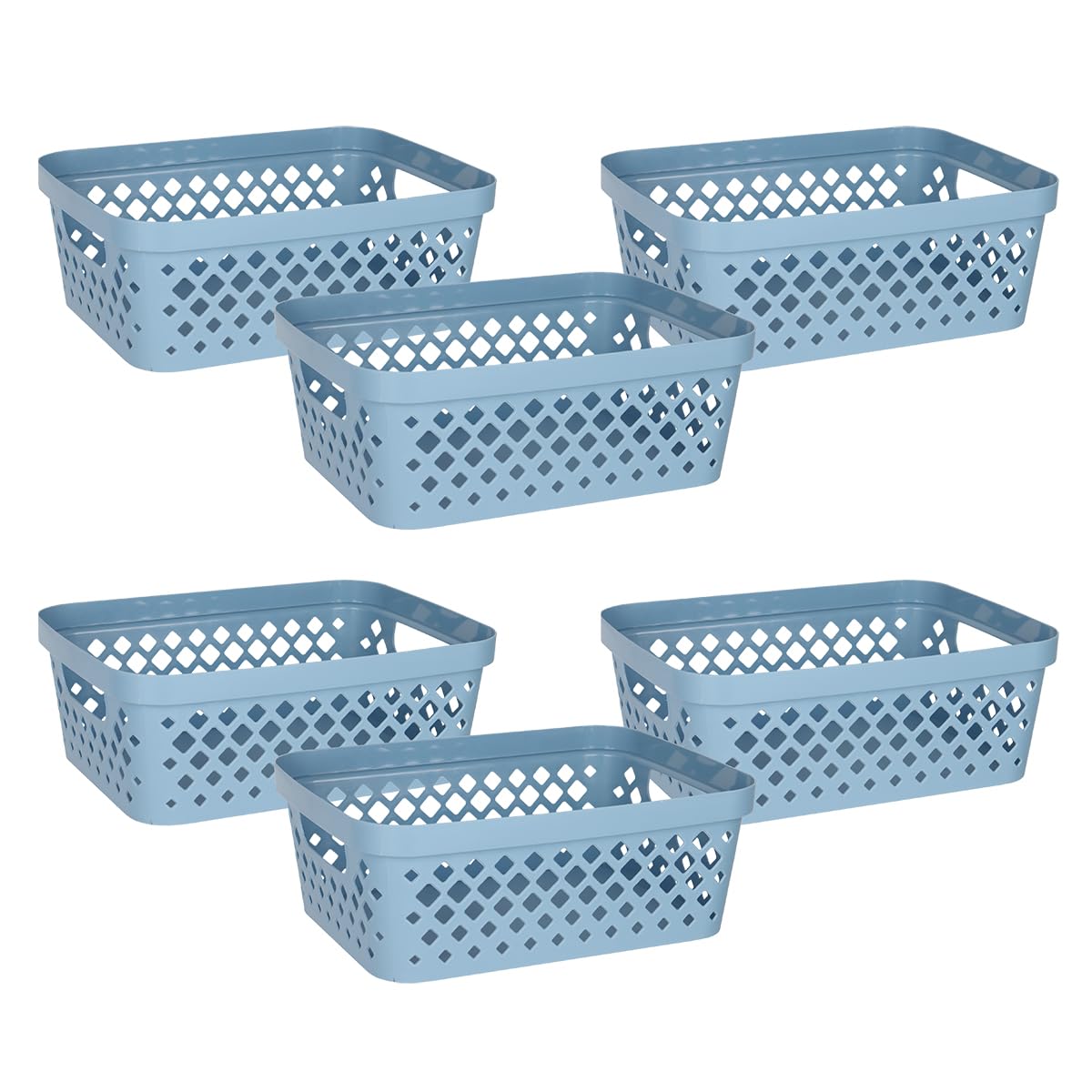 Glad Plastic Storage Basket Set, Value Pack of 6