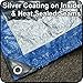 6' x 8' - Tent Shelter Tarp Cover Waterproof Tarpaulin Plastic Tarp Protection Sheet for Contractors, Campers, Painters