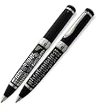 TALISMAN4UElegant Ballpoint Pen Silver Tone Jerusalem Design with Hebrew Travelers Prayer Israel Art Judaica Gift With Presentation Box