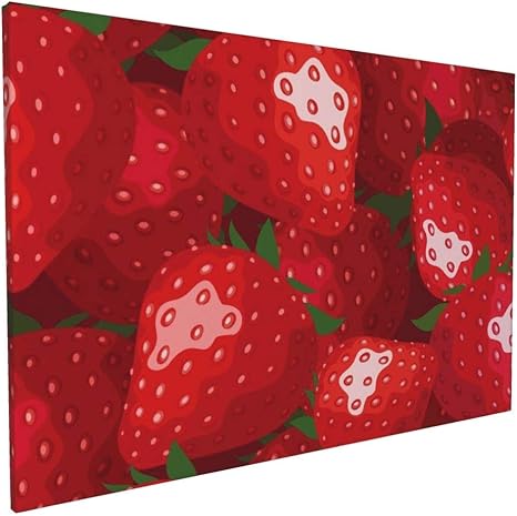 Amazon 苺 抽象画 油絵風景画 壁絵 ポスター アートパネル アートフレーム 木製の枠 キャンバス 絵画 キャンバスアート インテリア 壁飾り 壁掛け 壁ポスター Hdしゃしん おしゃれなポスター40x60cm ウォールステッカー オンライン通販