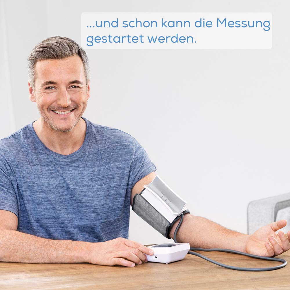 Beurer BM 51 easyClip Oberarm-Blutdruckmessgerät mit innovativer Clip-Manschette für einfaches Anlegen, klinisch validiert, vollautomatische Blutdruck- und Pulsmessung am Oberarm 4