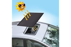 Magnetic Car Sunroof Sun Shade Breathable Mesh, Car roof Cover for Overnight Camping, Quick Install, UV Sun Protection When P