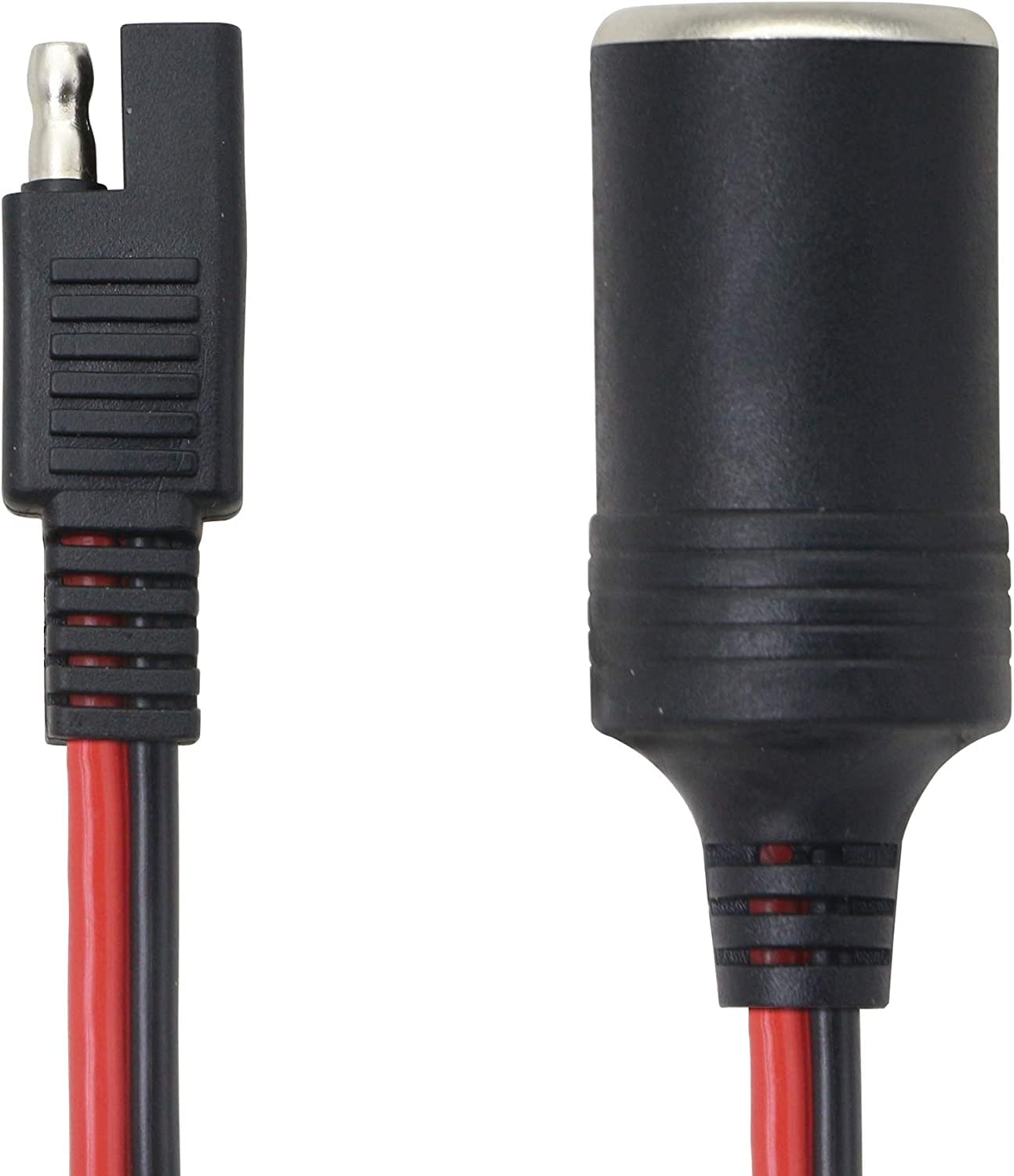 Photo 1 of SAE Cigarette Lighter Plug Socket Adapter Power Extension Cable Cord SAE 2 Pin Quick Release Connect Disconnect Plug