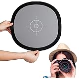Sedremm Gray/White Balance Card,12x12 Inch (30x30cm) Portable Focus Board Two Sides Double Face 18% Grey/White Balance Refere