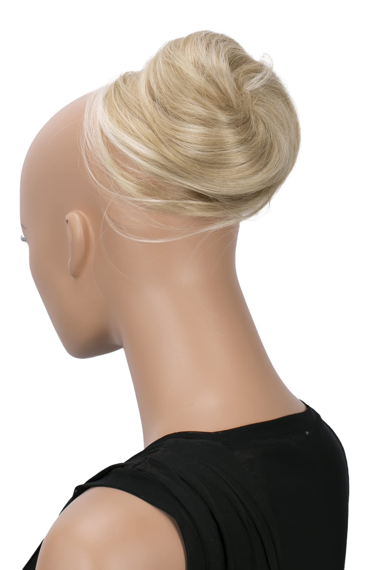 CAISHA Bun Hairpiece Ponytail Hepburn-Bun Scrunchie Updo Light Blonde Mix DC8 — image 1