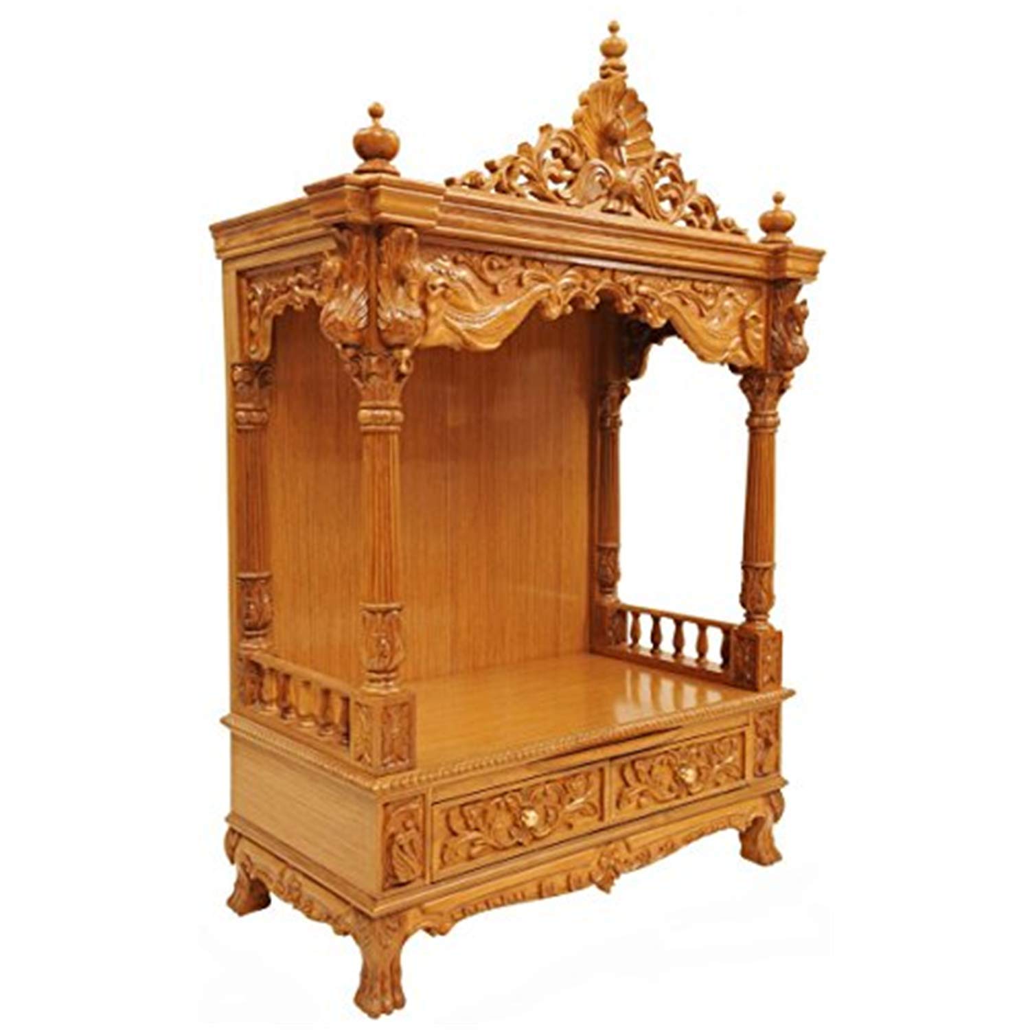 Shilpi Sheesham Wood Home Temple (36 x 18 x 42 inch, Brown) Amazon.in