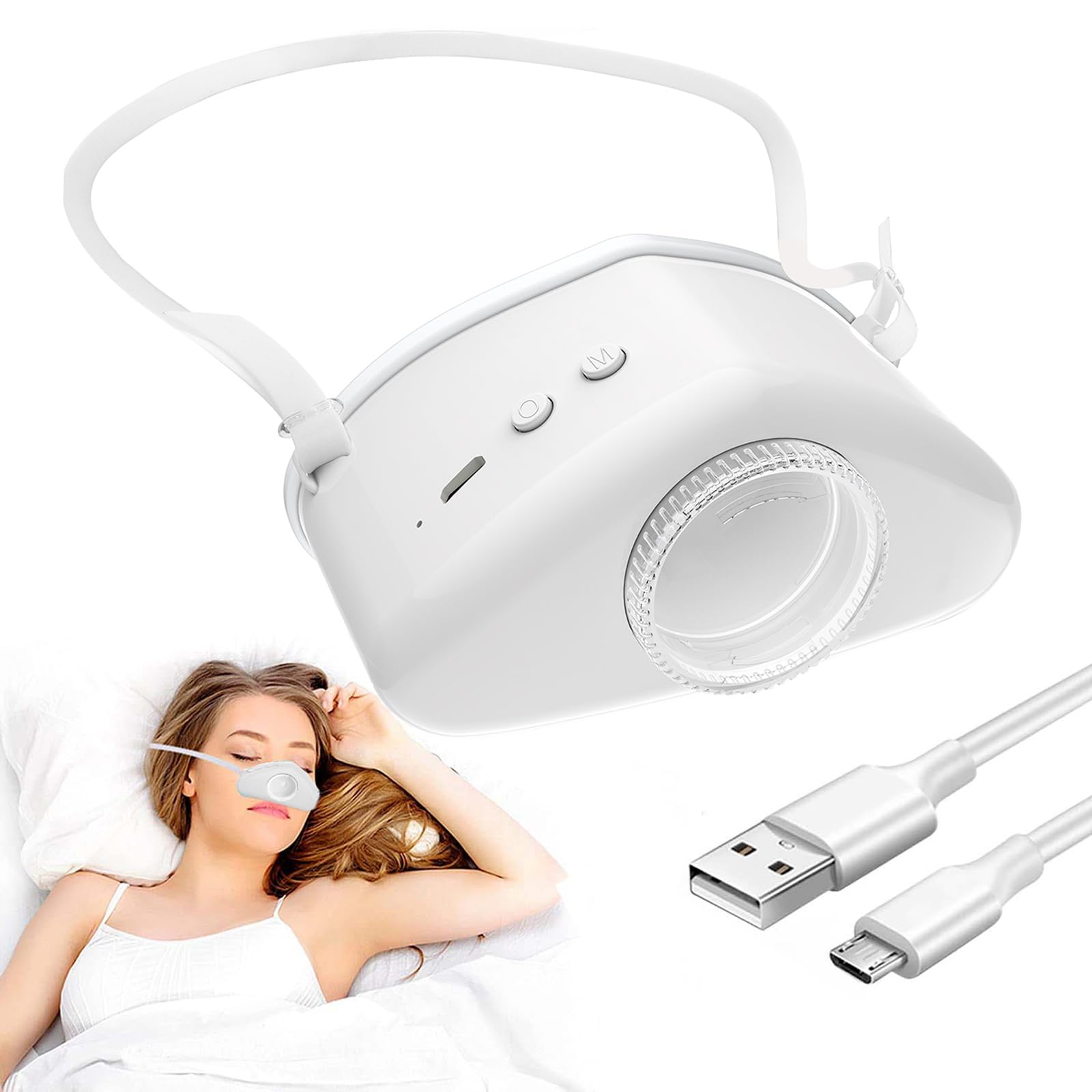 Photo 1 of 4 in 1 Anti snoring Devices,2025 New Atomization snoring Solution,Right Amount Fog,Adjustable Wind Force Anti snoring Devices for Comfortable Sleep,Improve Your Quality of Life