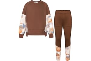 GRACE KARIN Girls Clothes Sweatshirt for Teen Girls Fashion Outfits Sweapants Leggings Tracksuit Clothing Set Size 5-14