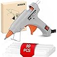 ZFYOUNG Mini Hot Glue Gun 10pcs Glue Stick Hot Glue Gun Set For Quick Repair Artist DIY Art Home 20w Grey