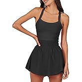 ANRABESS Womens Mini Tennis Dresses Skort Summer Sleeveless One Piece Workout Romper Dress with Shorts Athletic 2026 Outfit