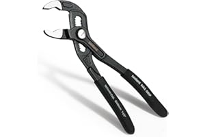 toolant Water Pump Pliers, 7 inch Groove Joint Pliers, Quick Release Tongue and Groove Pliers with 18-Position Adjustment, V-
