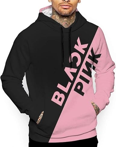 black and pink hoodie