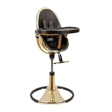 Bloom 4895165307868 Fresco Chrome Moderne Hochstuhl Special Edition Gold/Midnight Black, mehrfarbig