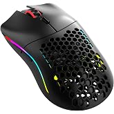 GLORIOUS Model O Classic Wireless PC Gaming Mouse - Low Latency, 19k DPI Sensor, Lightweight Honeycomb 69g, Customizable RGB, 100M Click Mechanical Switches, Programmable Buttons - Black